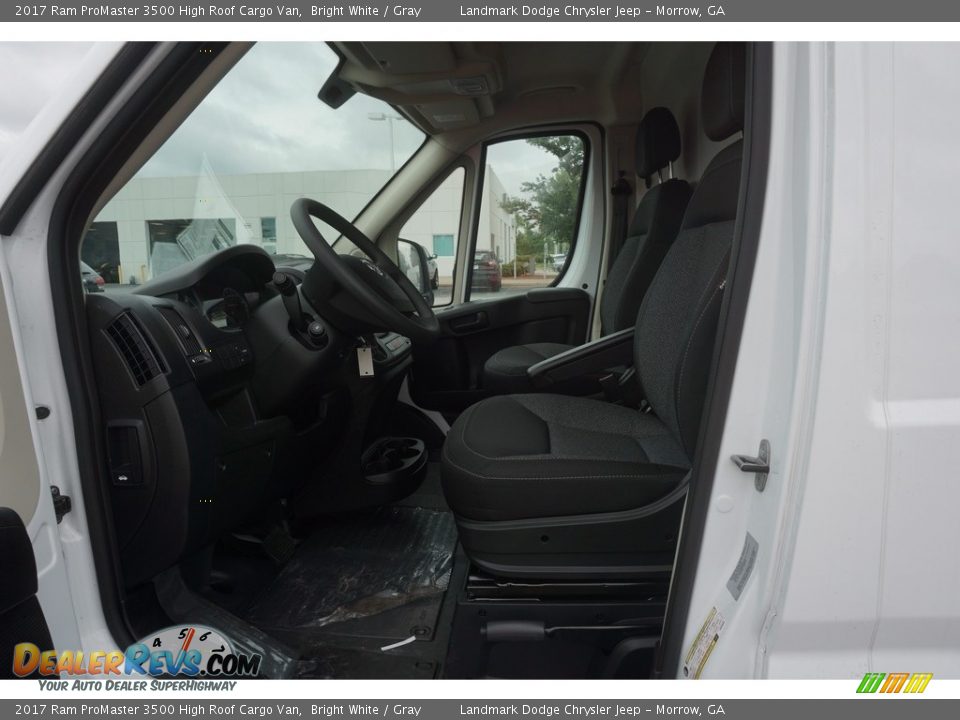 2017 Ram ProMaster 3500 High Roof Cargo Van Bright White / Gray Photo #7
