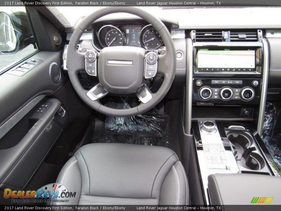 2017 Land Rover Discovery First Edition Farallon Black / Ebony/Ebony Photo #13