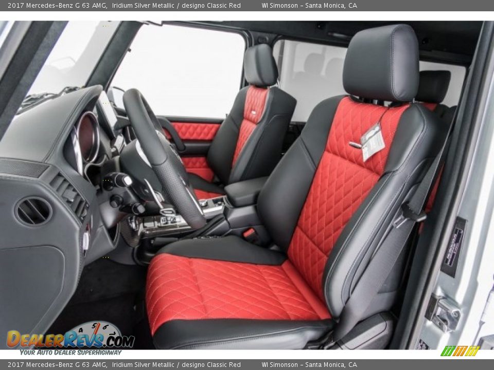 designo Classic Red Interior - 2017 Mercedes-Benz G 63 AMG Photo #15
