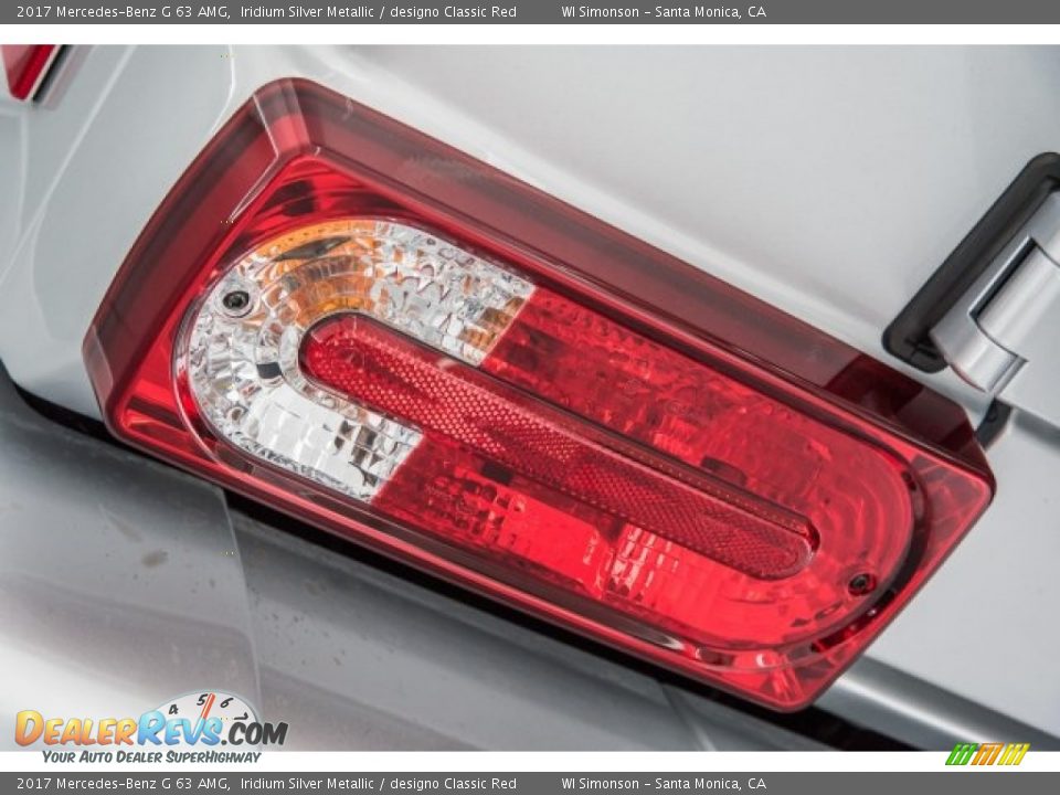 2017 Mercedes-Benz G 63 AMG Iridium Silver Metallic / designo Classic Red Photo #25