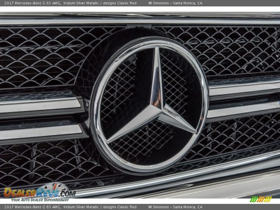 2017 Mercedes-Benz G 63 AMG Iridium Silver Metallic / designo Classic Red Photo #32