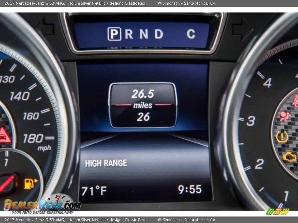 2017 Mercedes-Benz G 63 AMG Iridium Silver Metallic / designo Classic Red Photo #34