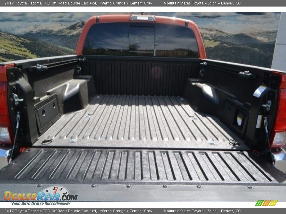 2017 Toyota Tacoma TRD Off Road Double Cab 4x4 Inferno Orange / Cement Gray Photo #8