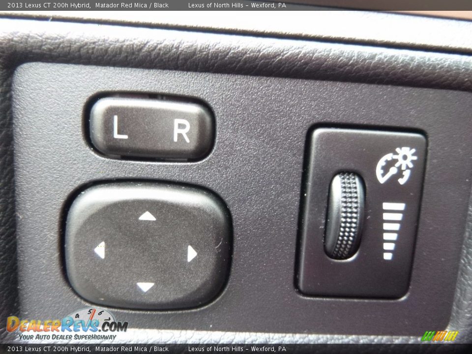 2013 Lexus CT 200h Hybrid Matador Red Mica / Black Photo #15