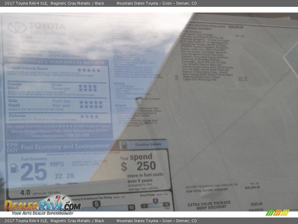 2017 Toyota RAV4 XLE Magnetic Gray Metallic / Black Photo #10