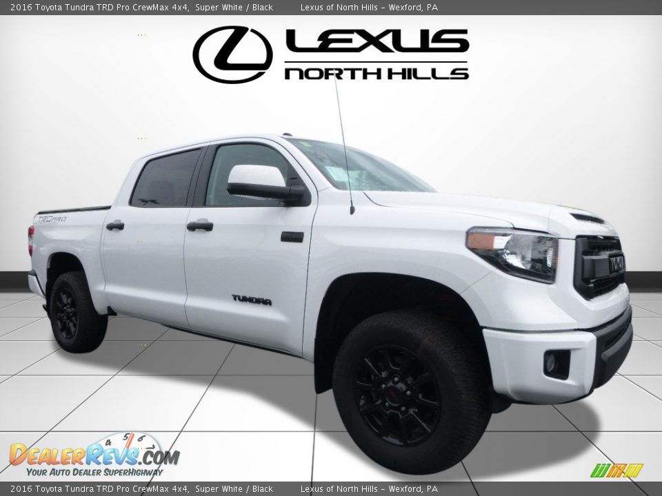 2016 Toyota Tundra TRD Pro CrewMax 4x4 Super White / Black Photo #1