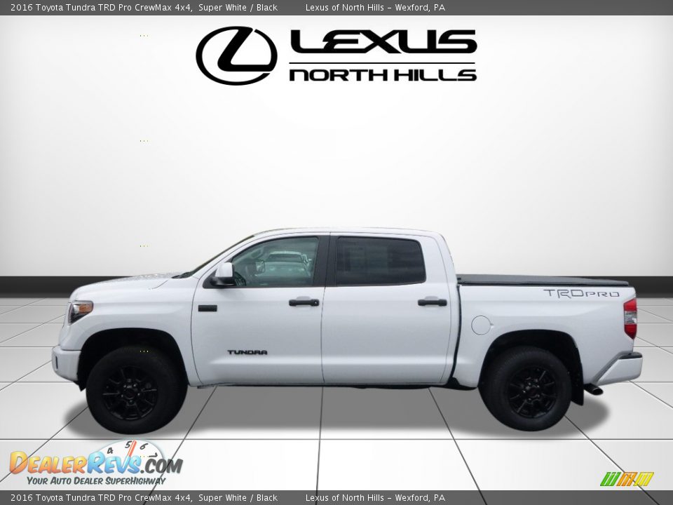 2016 Toyota Tundra TRD Pro CrewMax 4x4 Super White / Black Photo #3