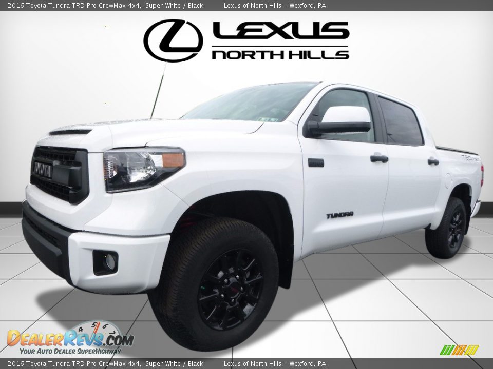 2016 Toyota Tundra TRD Pro CrewMax 4x4 Super White / Black Photo #4