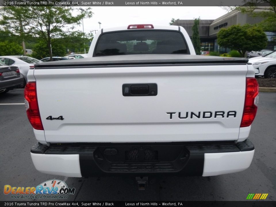 2016 Toyota Tundra TRD Pro CrewMax 4x4 Super White / Black Photo #6