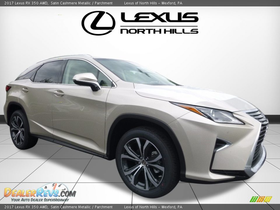2017 Lexus RX 350 AWD Satin Cashmere Metallic / Parchment Photo #1