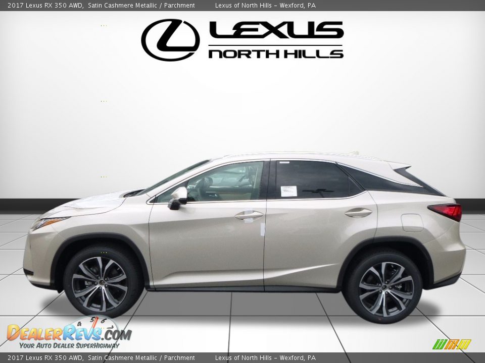 2017 Lexus RX 350 AWD Satin Cashmere Metallic / Parchment Photo #3