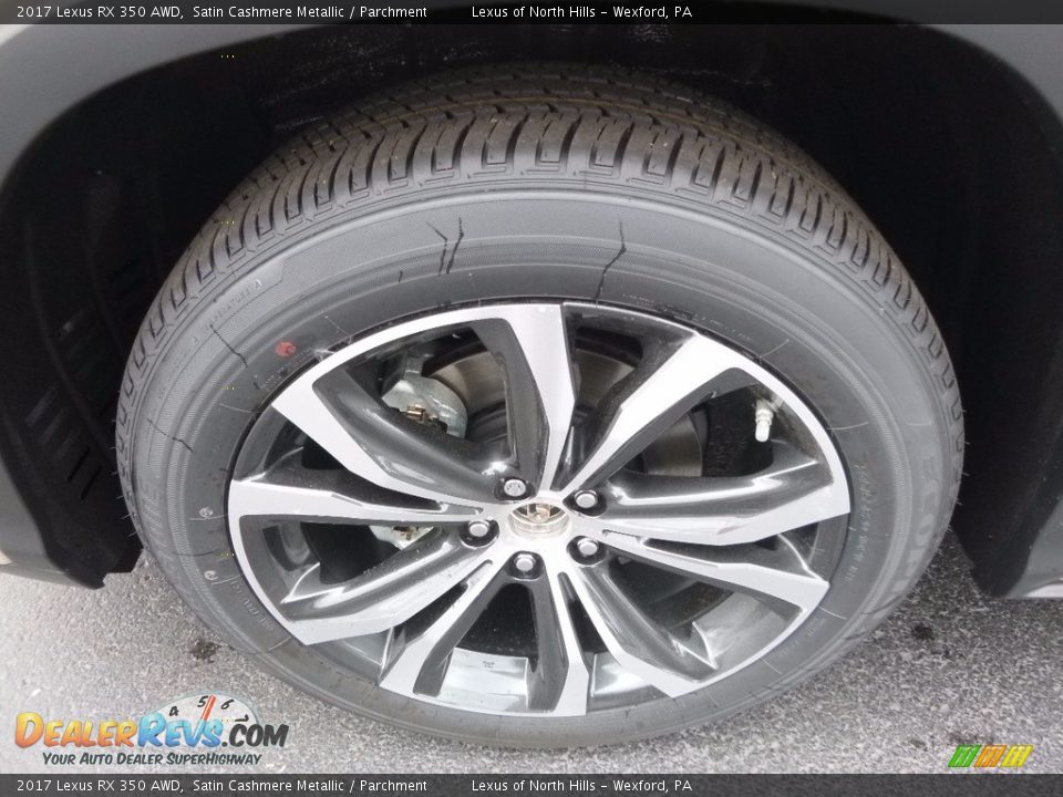 2017 Lexus RX 350 AWD Satin Cashmere Metallic / Parchment Photo #5