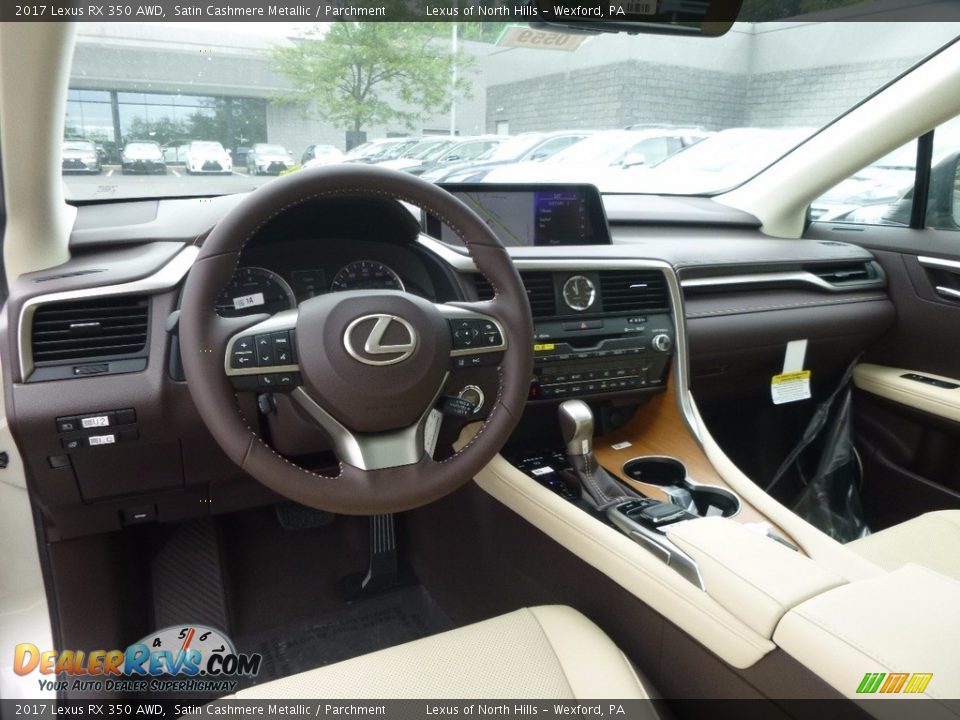 2017 Lexus RX 350 AWD Satin Cashmere Metallic / Parchment Photo #9