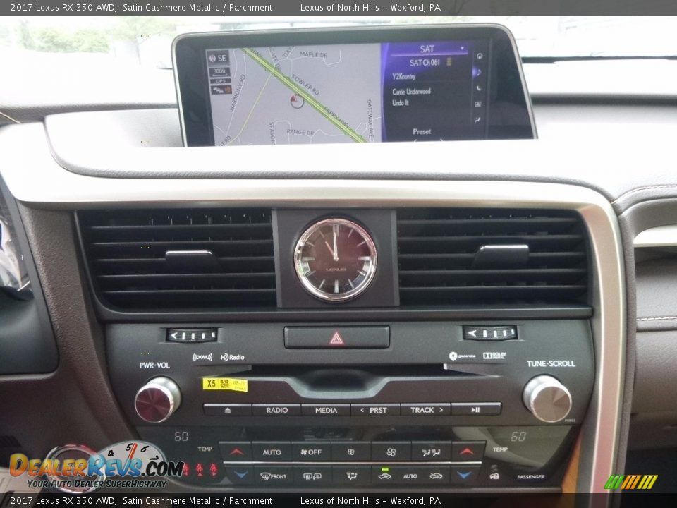 2017 Lexus RX 350 AWD Satin Cashmere Metallic / Parchment Photo #13