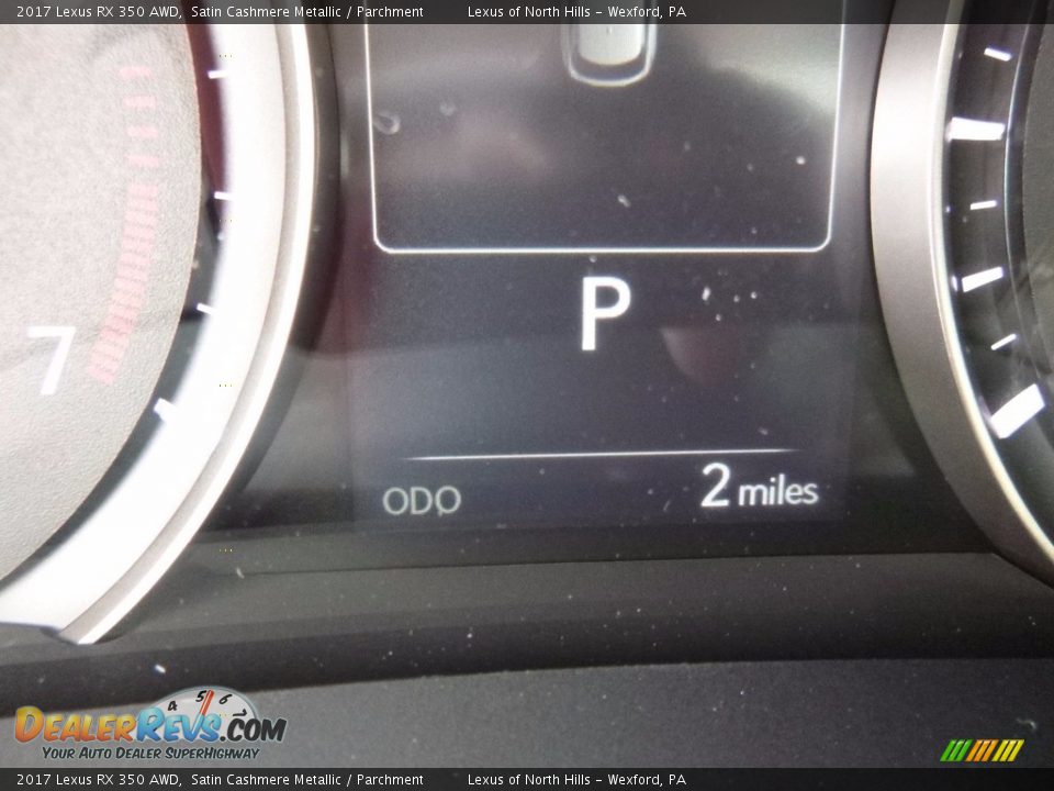 2017 Lexus RX 350 AWD Satin Cashmere Metallic / Parchment Photo #15