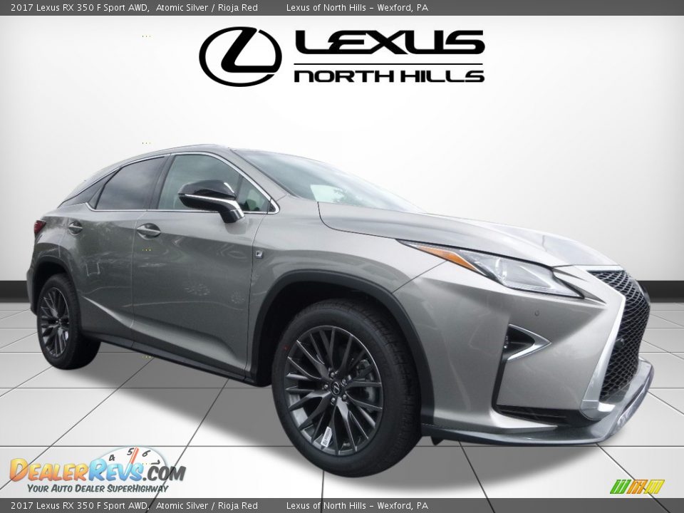 2017 Lexus RX 350 F Sport AWD Atomic Silver / Rioja Red Photo #1