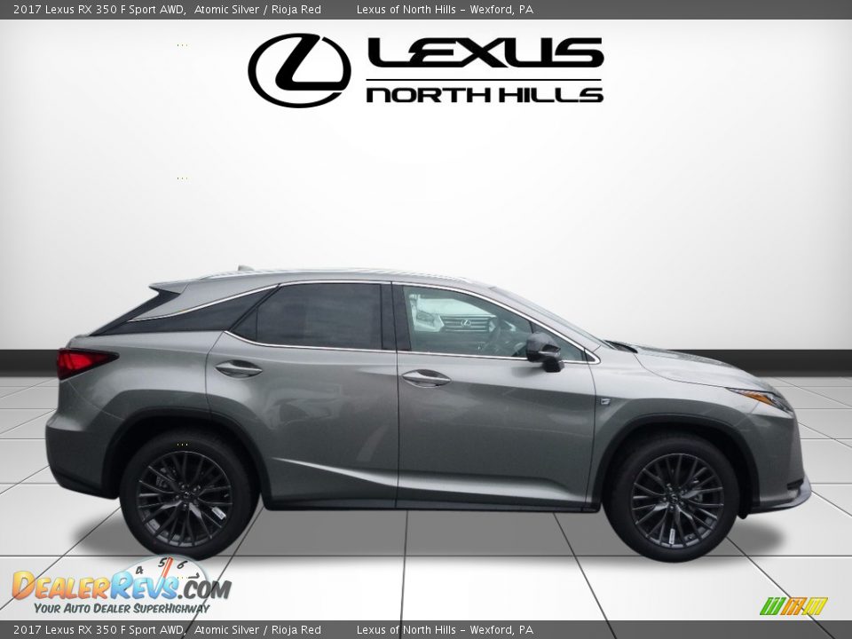 2017 Lexus RX 350 F Sport AWD Atomic Silver / Rioja Red Photo #2