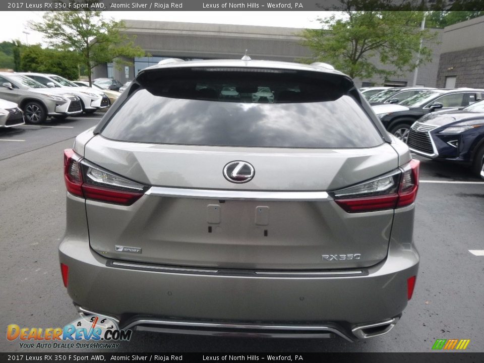 2017 Lexus RX 350 F Sport AWD Atomic Silver / Rioja Red Photo #6