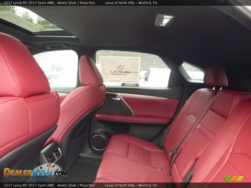 2017 Lexus RX 350 F Sport AWD Atomic Silver / Rioja Red Photo #8