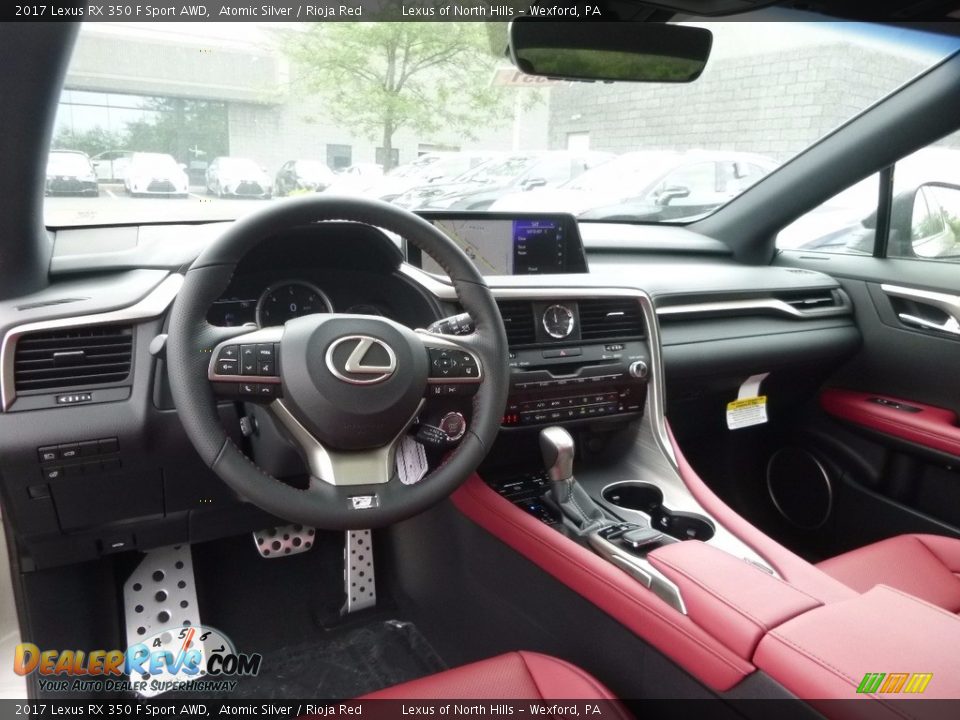 2017 Lexus RX 350 F Sport AWD Atomic Silver / Rioja Red Photo #9