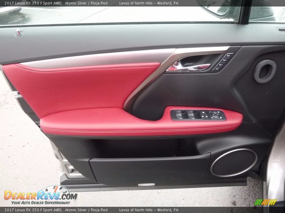 2017 Lexus RX 350 F Sport AWD Atomic Silver / Rioja Red Photo #10