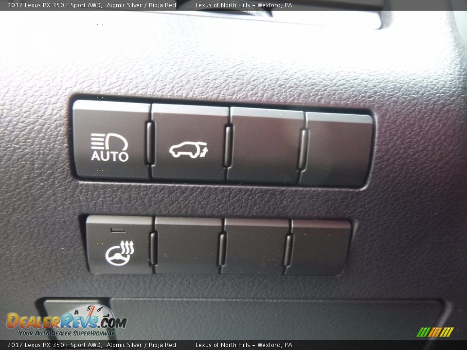 2017 Lexus RX 350 F Sport AWD Atomic Silver / Rioja Red Photo #12