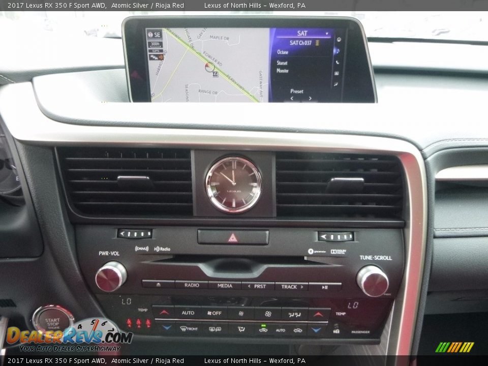 2017 Lexus RX 350 F Sport AWD Atomic Silver / Rioja Red Photo #14