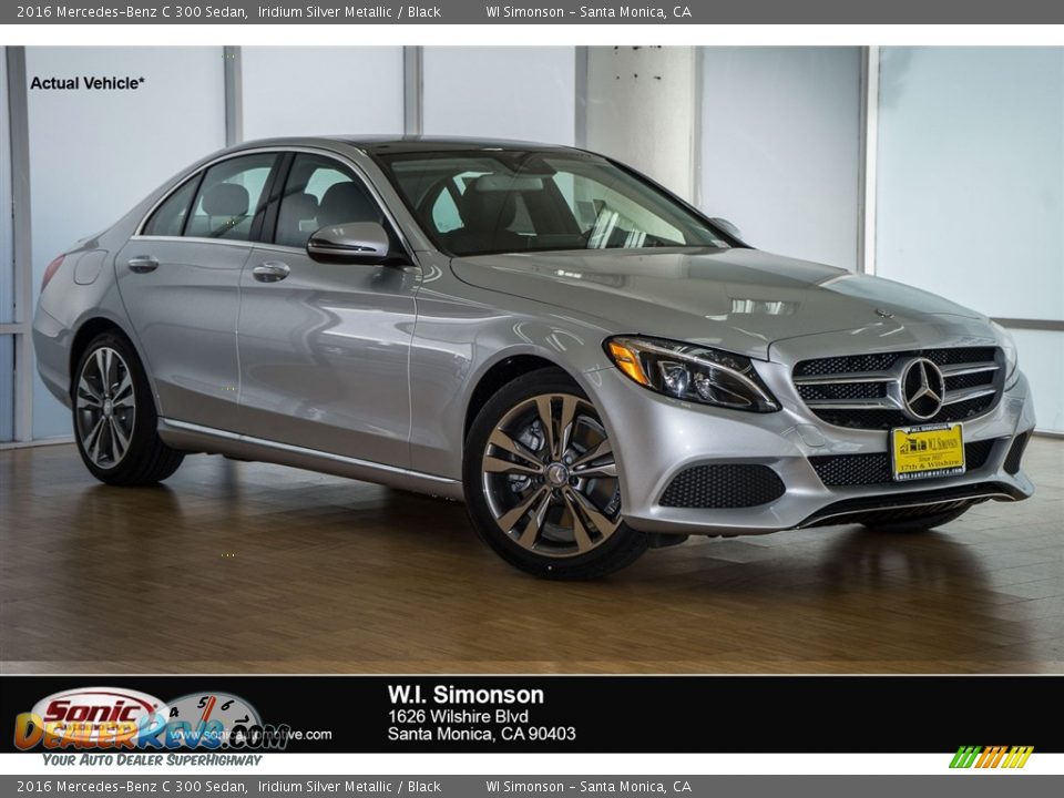 2016 Mercedes-Benz C 300 Sedan Iridium Silver Metallic / Black Photo #1