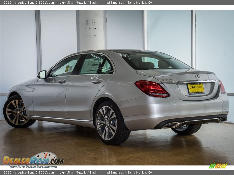 2016 Mercedes-Benz C 300 Sedan Iridium Silver Metallic / Black Photo #3