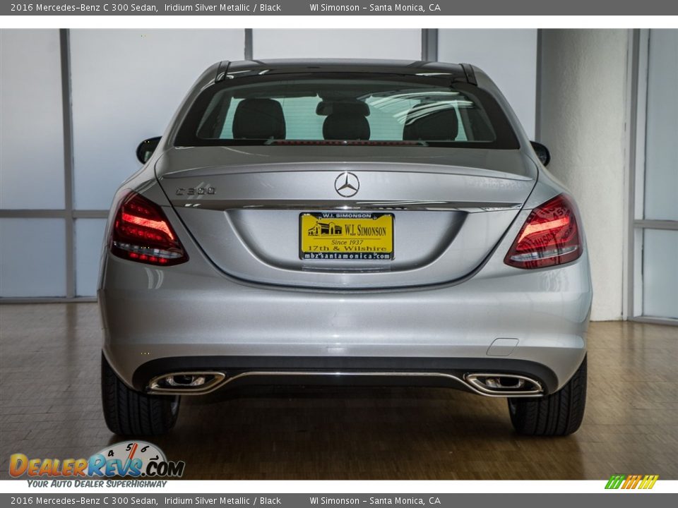 2016 Mercedes-Benz C 300 Sedan Iridium Silver Metallic / Black Photo #4