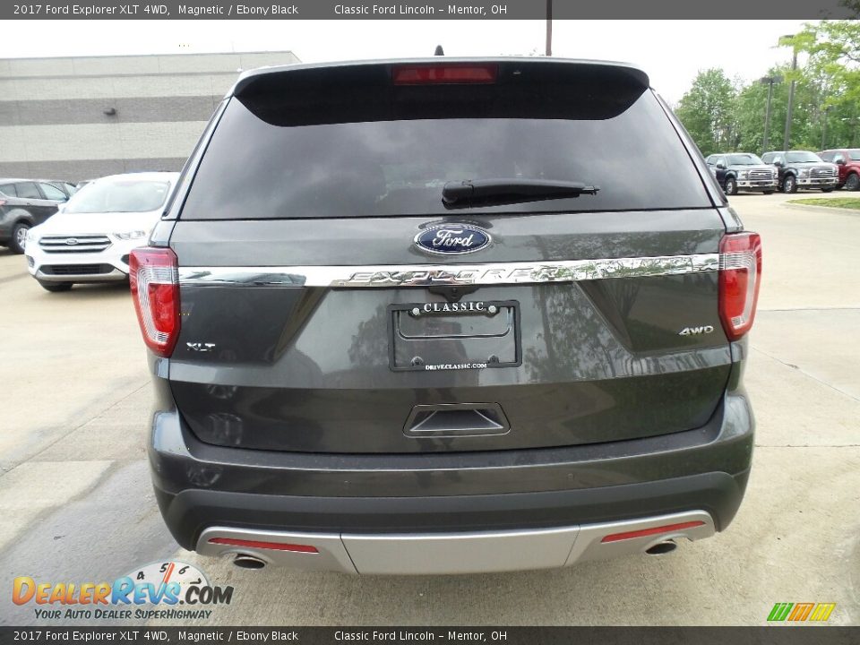 2017 Ford Explorer XLT 4WD Magnetic / Ebony Black Photo #4