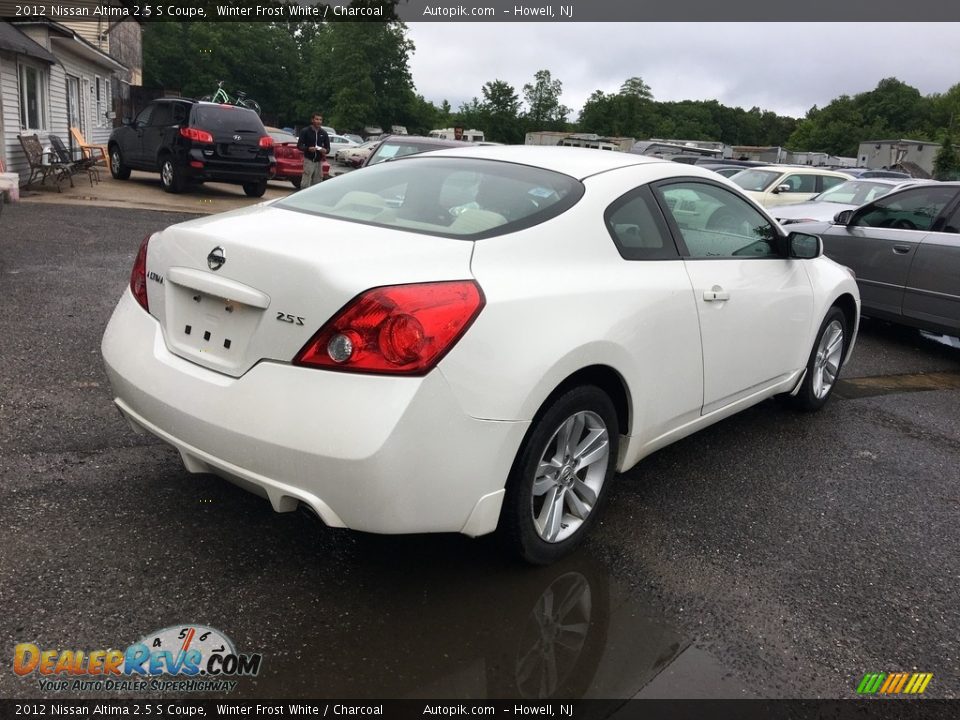 2012 Nissan Altima 2.5 S Coupe Winter Frost White / Charcoal Photo #4