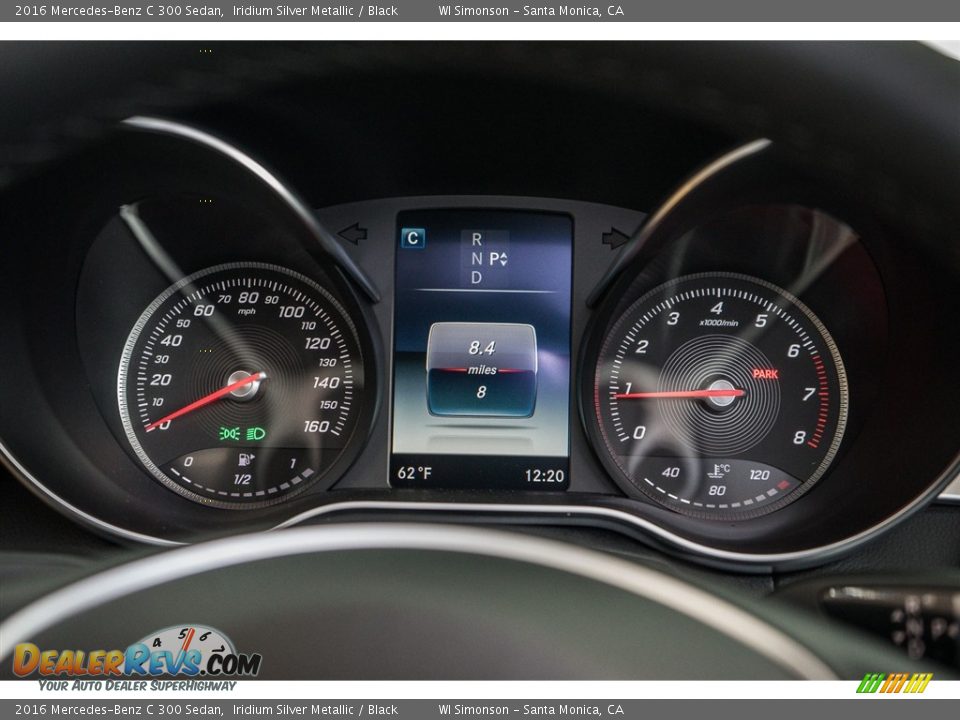 2016 Mercedes-Benz C 300 Sedan Iridium Silver Metallic / Black Photo #6