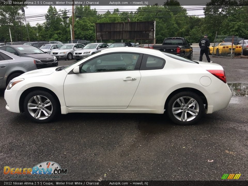 2012 Nissan Altima 2.5 S Coupe Winter Frost White / Charcoal Photo #7
