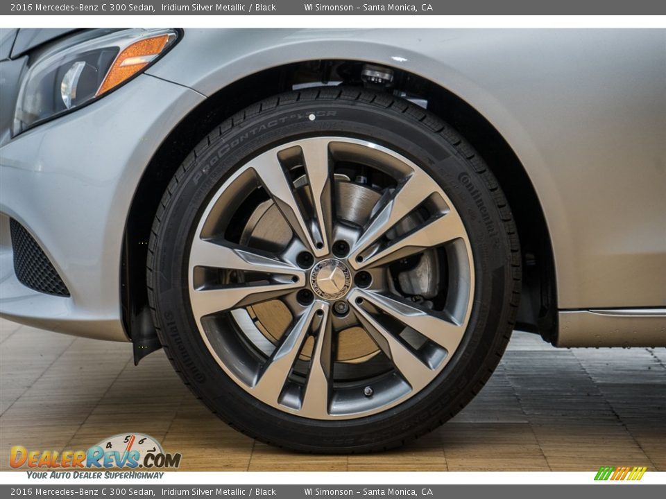 2016 Mercedes-Benz C 300 Sedan Iridium Silver Metallic / Black Photo #10