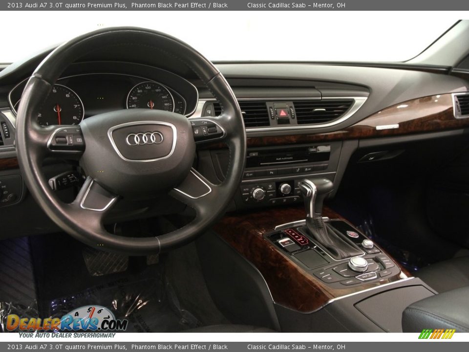 2013 Audi A7 3.0T quattro Premium Plus Phantom Black Pearl Effect / Black Photo #10