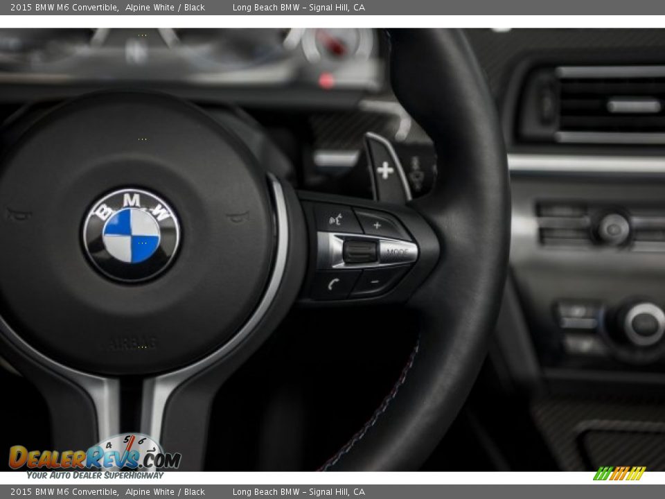 2015 BMW M6 Convertible Alpine White / Black Photo #14
