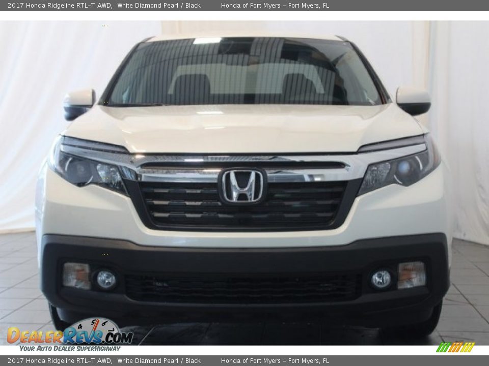 2017 Honda Ridgeline RTL-T AWD White Diamond Pearl / Black Photo #3