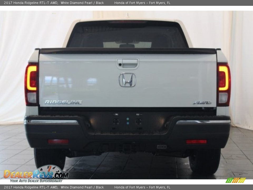 2017 Honda Ridgeline RTL-T AWD White Diamond Pearl / Black Photo #6
