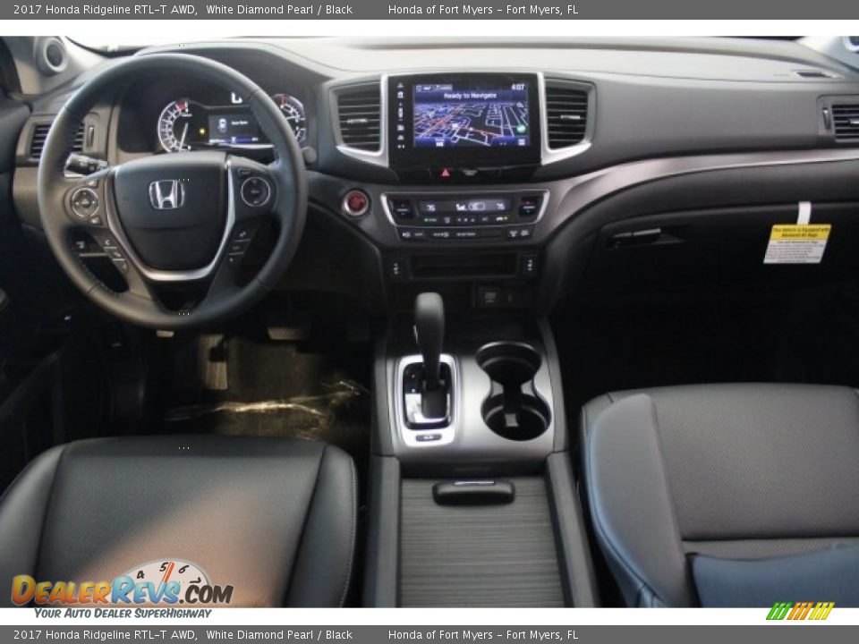 2017 Honda Ridgeline RTL-T AWD White Diamond Pearl / Black Photo #8