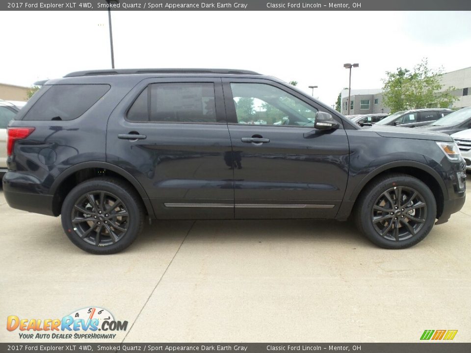 2017 Ford Explorer XLT 4WD Smoked Quartz / Sport Appearance Dark Earth Gray Photo #3