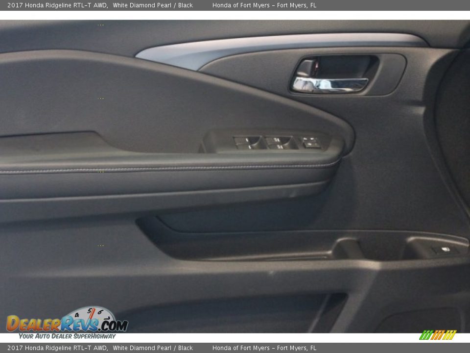 2017 Honda Ridgeline RTL-T AWD White Diamond Pearl / Black Photo #9