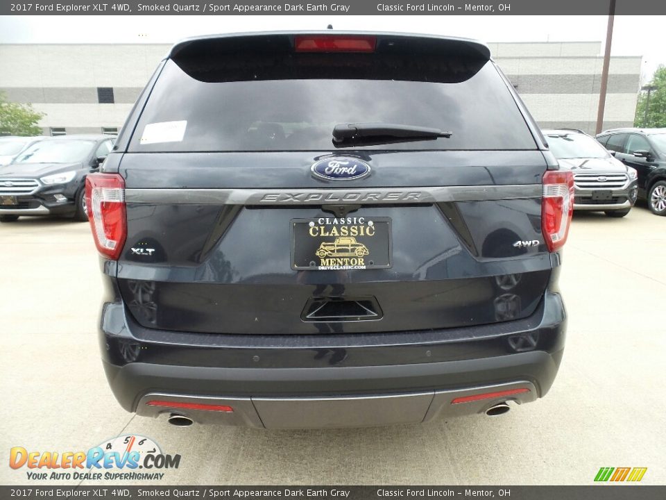 2017 Ford Explorer XLT 4WD Smoked Quartz / Sport Appearance Dark Earth Gray Photo #4
