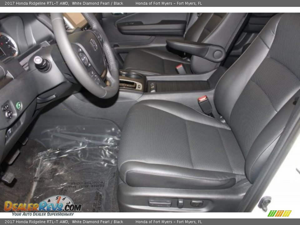 2017 Honda Ridgeline RTL-T AWD White Diamond Pearl / Black Photo #11