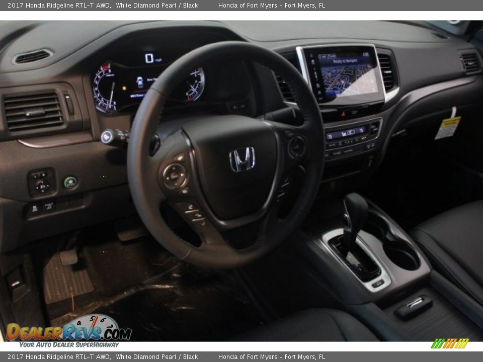2017 Honda Ridgeline RTL-T AWD White Diamond Pearl / Black Photo #12