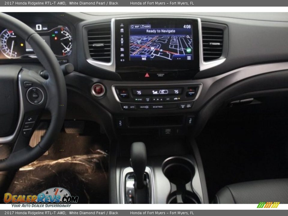 2017 Honda Ridgeline RTL-T AWD White Diamond Pearl / Black Photo #15