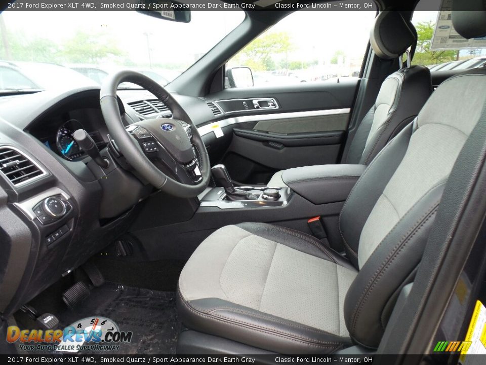 2017 Ford Explorer XLT 4WD Smoked Quartz / Sport Appearance Dark Earth Gray Photo #7