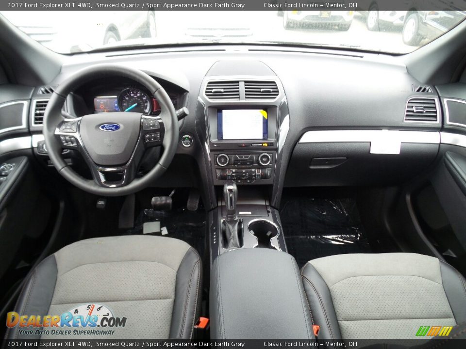 2017 Ford Explorer XLT 4WD Smoked Quartz / Sport Appearance Dark Earth Gray Photo #9