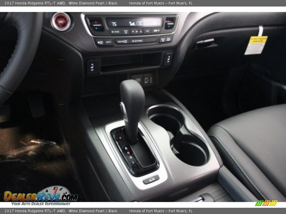 2017 Honda Ridgeline RTL-T AWD White Diamond Pearl / Black Photo #24