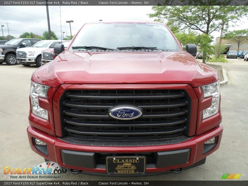 2017 Ford F150 XLT SuperCrew 4x4 Ruby Red / Black Photo #2